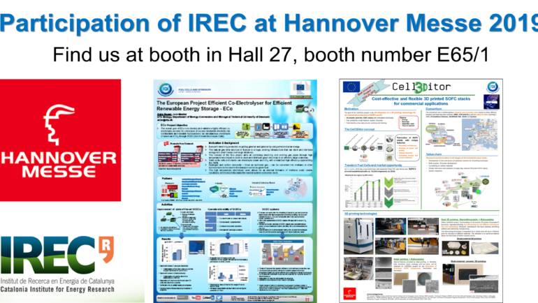 Participation of IREC at Hannover Messe 2019