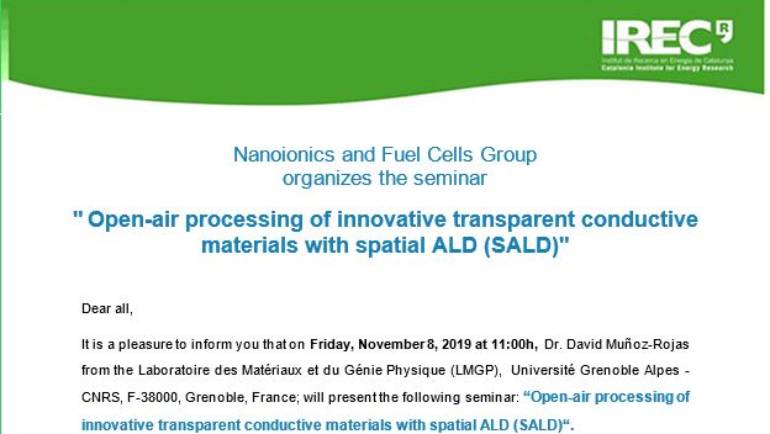 SALD SEMINAR by Dr. David Muñoz-Rojas